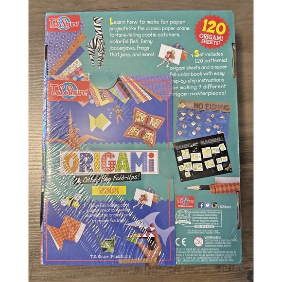 T.S. Shure Origami Creativity Set & Book Paper Folding Kit NEW - Picture 3 of 10